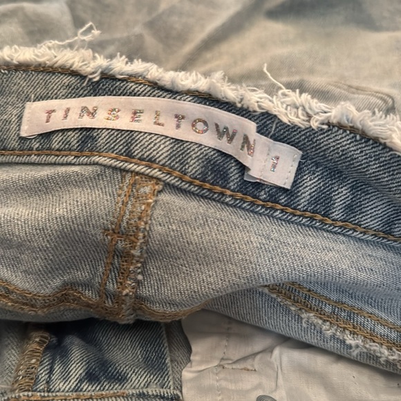 Tinseltown Hi Rise denim Mom Shorts NWT 1/25 - Picture 10 of 10